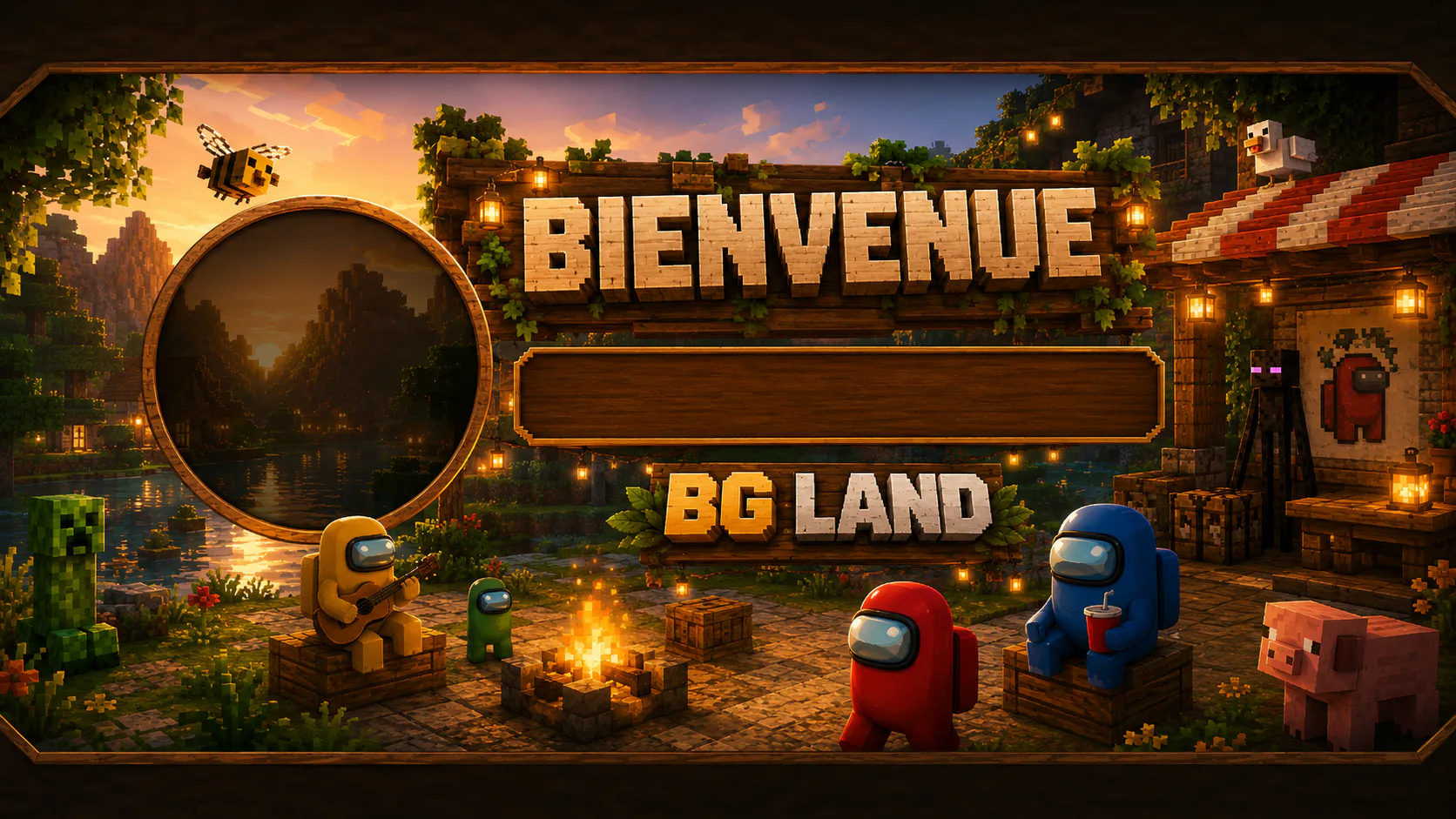 Paysage Minecraft du serveur BG LANDS